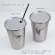Industrial Style Metal Stainless Beer Coffee Cold Water Mouthwash Toothbrush Barber Shop Cups Mugs