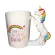 1PCS Unicorn Mugs Cartoon Porcelain 3D Handpainted Ceramic Cute Funny Animal Water Cup Coffee Mug for Drinkware