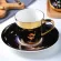 SPECULAR Reflection Coffee Cup Ceramic and Saucers Scoop Gold Mug