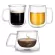 Heat-Resistant Double Wall Glass Cup Beer Espresso Coffee Cup Set Handmade Beer Mug Glass Whiskey Glass Cups Drinkware 25