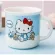 400ml Milk Ceramics Cup Creative Kitty Glass Morning Cup Juice Water Coffee Mug Funny Kitchen Drinkware Girls