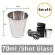 4 PCS/Set Polished 30/70/170 ML Mini Shot Glass Wine Glass Stainless Steel Cups Bag Home Bag Kitchen Bar