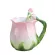 3d Rose Enamel Coffee Mug Milk Cup Set With Spoon Creative Ceramic European Bone China Drinkware For Friend