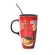 Fall Creative Cute Cartoon Ceramic Coffee Mug Mugs Breakfast Cereal Juice Red Tea Cup Student Friend Office Straw Cups