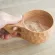 Rubber Wood Cup Japanese Style Wooden Milk Cup Lanyard Wooden Breakfast Cup