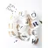 EWAYS GOLD COUPLE CUP BONE COFFEE MUG CREATIVE LETTER WEDDING BIRTHDAY