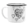 Free Shipping 350ml Coffee Mug Creative Animal Plant Breakfast Cup Black Roll Rim with Handgrip Milk Tea Cup
