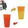 473ml/16FLOZ PP TEMPERUTURE Magical Color Change Cups Colorful Hot Water Color Changing Coffee Mug Water Bottles Coffee Mug