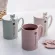 1PC MUG COFFEE CUP CERAMIC CREATIVE COLOR Heat-Resistant Mug with LID 450ml Children's Office Home Beverage 45