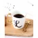 Eways Gold Couple Cup Bone China Coffee Mug Creative Letter Wedding Birthday