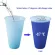 5pcs Reusable Color Changing Cold Cups Magic Plastic Coffee Mugs Water Bottles with Straws Set for Family Friends Cup