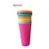 5pcs Reusable Color Changing Cold Cups Magic Plastic Coffee Mugs Water Bottles with Straws Set for Family Friends Cup