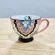 Household Creative Ceramic Cup Coffee Cup Milk Mug With Handle Breakfast Cereal Cup Tea Cup Water Cup Tripe Mug