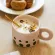 300ml Nordic Ceramic Handgrip Coffee Mug Office Home Water Cup Handle Microwave Breakfast Oatmeal Milk Mugs
