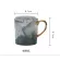 Nordic Style Marble Mugs Ceramic Grain Phnom Penh Coffee Cup Breakfast Milk Mug Porcelain Cup S Dropshipping