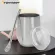377ml Double Wall Anti Scalding Lid Mug Straw Set Portable Heat Resistant Wire Drawing Polish Coffee Cup Tea Juice Tumbler