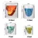 Creative Cute Bear Double-Layer Coffee Mug Double Glass Cup Skull Lady Cute