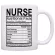 Nurse S Nurse Nutritional Facts Label Nursing Gag Coffee Mug Tea Cup White
