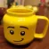 250ml LEGO MUGS CRAMIC CUP MILK COFFEE MUGS CUPS for Kids Yellow Smiling Expression Cartoon Cute Drinkware Lego Friend for Kids