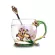 Color Enamel Glass Coffee Mugs Tea Cups with Heat Resistant Water Home Office Drinkware Lover