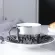 Creative Coffee Mug With Tray Cup Plating Reflection Cup Mug Ceramic Coffee Cup And Saucer Set Travel Stirrer Funny Mugs