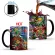 Drop Shipping 1pcs New 350ml Cartoon Magic Ceramic Milk Tea Cups Color Changing Mugs Best For Friends Children