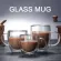 Glass Coffee Cup Double Wall Glass Cups 1PC COCKTAIL VODKA Wine Mug Water Bottle Resistant Drinkware Coffee Mug