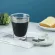 Modern And Double-Layer Glass Cup Creative Transparent Anti-Scalding Mugs Office Cup With Lid