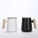 Creative Nordic Minimalist Ceramic Capacity Coffee Mug with Wooden Handle Office Water Tea Cup Milk Milk Drinkware