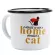 Free Shipping 350ml Enamel Coffee Mug Creative Animal Breakfast Cup Black Roll Rim with Handgrip Milk Tea Cup