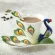 1 Peacock Coffee Cup Ceramic Creative Mugs Bone China 3d Color Enamel Porcelain Cup With Saucer And Spoon Coffee Tea Sets