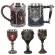 Beer Mugs Coffee Cups Gothic Goblet Iron Throne Tankard Stainless Steel Resin Wine Glass Mug New Year Fans S