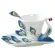 1 PEACOCK COFFEE CUP CRAMIC CREATIVE MUGS BONE COLOR ENAMEL PORCELAIN CUPH SAUCER and Spoon Coffee Tea Sets