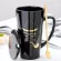 Oussirro 500ml Couple Cup Ceramic Coffee Mug with Spoon an Cover Creative Valentine's Day Wedding Coffee Cups