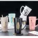 Oussirro 500ml Couple Cup Ceramic Coffee Mug with Spoon an Cover Creative Valentine's Day Wedding Coffee Cups