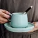 Eways 270ml High Quality Ceramic Coffee Mugs Coffee Cup Set European Style Cappuccino Flower Milk Cups