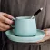 Eways 270ml High Quality Ceramic Coffee Mugs Coffee Cup European Style Cappuccino Cup Flower Milk Cups
