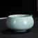 4 Pcs/lot Solid Color Ru Kiln Teacup Handmade Tea Bowl Ceramic Coffee Cup Porcelain Tea Set Accessories Single Cup Drinkware