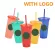 710ml/700ml/473ml Straw Cup with LOD with Loging Coffee Cups Plastic Tumbler Matte Finish Plastic Cup