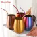 STRAW 304 Stainless Steel 500ml Beer Cup Wine Tumbler Portable Outdoor Travel Cocktail Drinking Metal Cup
