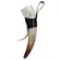 Natural Viking Drinking Horn With Stand Leather Case- Horn Mug With Polished Finish
