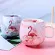 2 Pieces Flamingo Coffee Mugs Ceramic Mug Mr Mrs Travel Milk Tea Cup 250ml Wedding Dropshipping