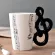 Guitar Ceramic Cup Personality Music Note Milk Juice Lemon Mug Coffee Cup Home Office Drinkware