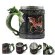 Retro Beer Cup Skull Mug Espresso Coffee Cup Set Beer Mug Tea Glass Whiskey Glass Cups Tea Mug Pub Bar Decoration