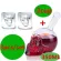 7pcs/set Crystal Skull Shot Glasses Cup Set With 550ml Wine Glass Bottle Decanter Home Bar Vodka Drinking Cups