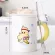 Coffee Mug With Lid 420ml Mugs Cartoon Cactus Shark Cat Dog Fruits Mugs With Spoon Milk Coffee Cup Novelty S