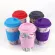 Dropshipping 400ml Reusable Bone China Ceramic Travel Mugs Tea Coffee Travel Coffee Cup Home Office Silicone Lid