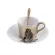 New Leopard Anamorphic Cup Mirror Reflection Cup Zebra Elk Coffee Cup With Plate