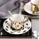 New Leopard Anamorphic Cup Mirror Reflection Cup Zebra Elk Coffee Cup With Plate