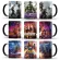 1pcs New 350ml Color Changing Mugs Ceramic Coffee Milk Cups Best For Family Children Friends